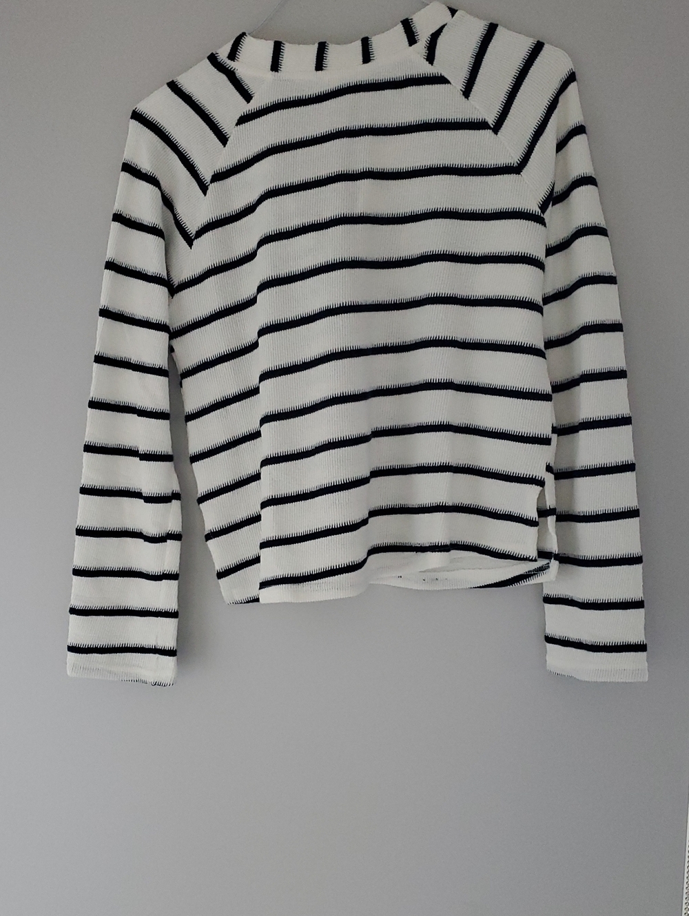 Blu pepper Striped Sweater in White & Blue - Picture 3 of 6